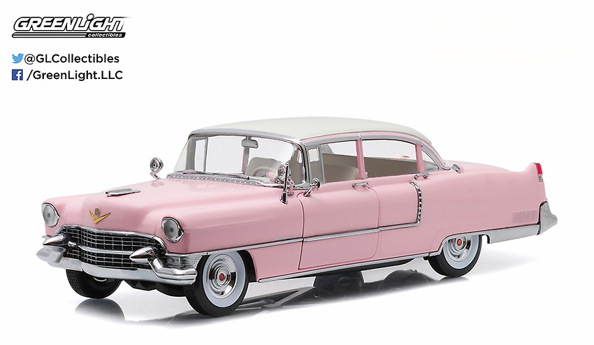 Cadillac Fleetwood Series 60 - Pink with White Roof (1955) 1/18 