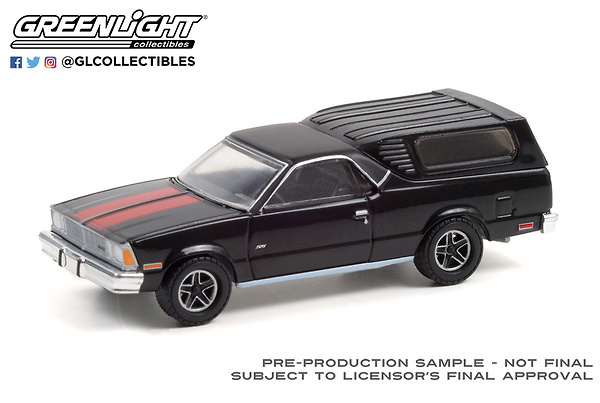 Chevrolet El Camino with Camper Shell (1981) Greenlight 1:64 