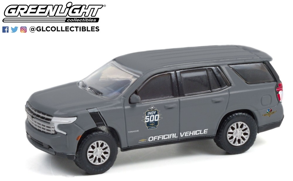 Chevrolet Tahoe - 2021 105th Running of the Indianapolis 500 Official Vehicle Anniversary Collection 13 Greenlight escala 1/64 