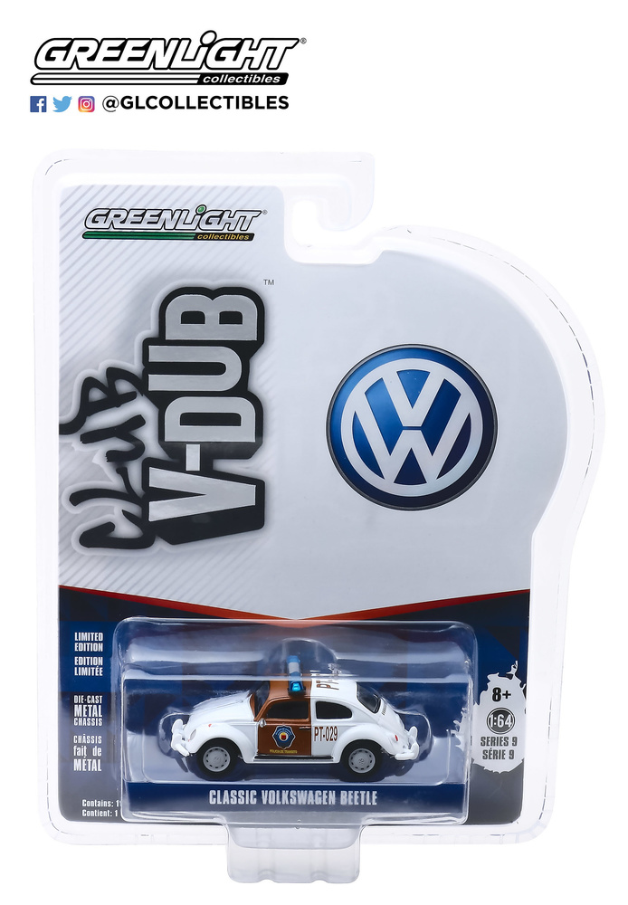 Volkswagen Beetle Policia de Tráfico de Chiapas Greenlight 29960F 1/64 