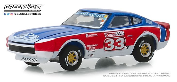 Datsun 240Z # 33 Bob Sharp Racing (1973) Greenlight 1:64 