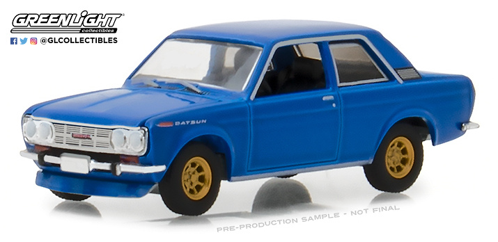 Datsun 510 - Serie Tokio Torque 2 (1968) Azul Greenlight 1:64 