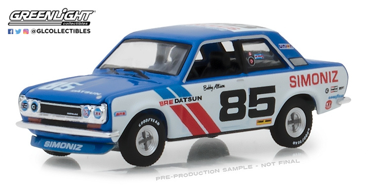 Datsun 510 nº 85 BRE Bobby Allison (1972) Greenlight 1:64 