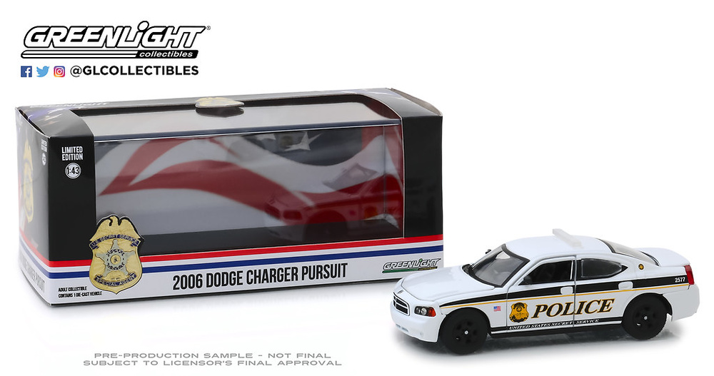 Dodge Charger United States Secret Service Police (2006) Greenlight 1:43 