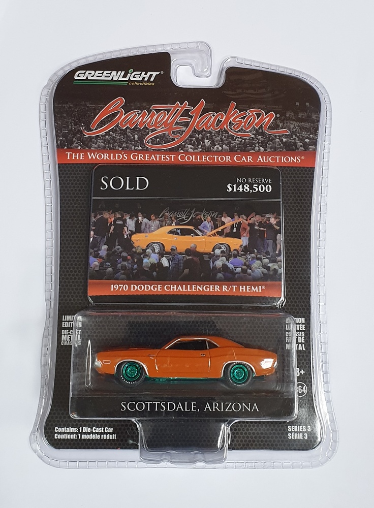 Dodge HEMI Challenger R/T - Lote 1330 (1970) Greenmachine 1/64 