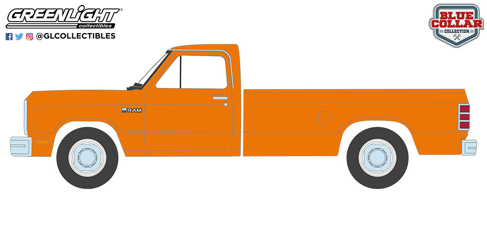 Dodge Ram D-250 – DOT Orange (1982) greenlight scale 1:64 