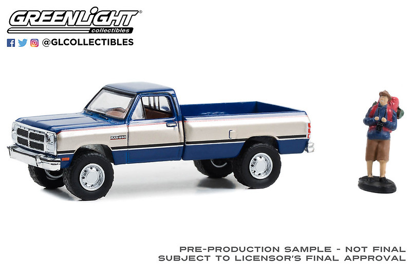 Dodge Ram Power Ram 250 with Backpacker (1993) Greenlight 1/64 