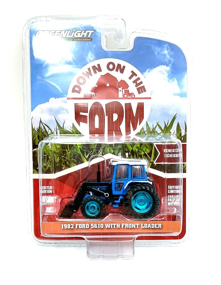 vFord 5610 Tractor con cargador frontal Greenmachine 1/64 