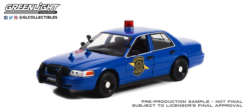 Ford Crown Victoria Police Interceptor - Michigan (2008) Greenlight 1/24 