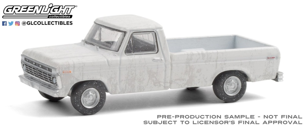 Ford F-100 Pick-Up White (1973) Greenlight 1:64 