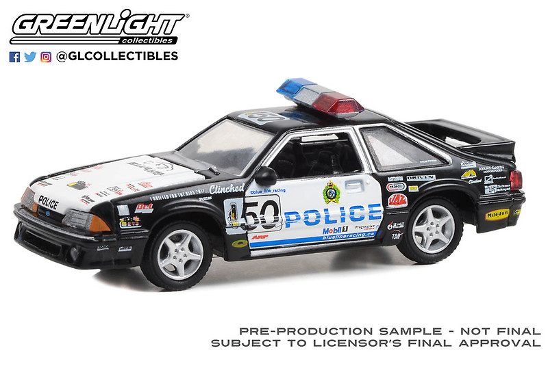 Ford Mustang LX - Edmonton Police, Edmonton, Alberta, Canada (1993) Greenlight 1/64 