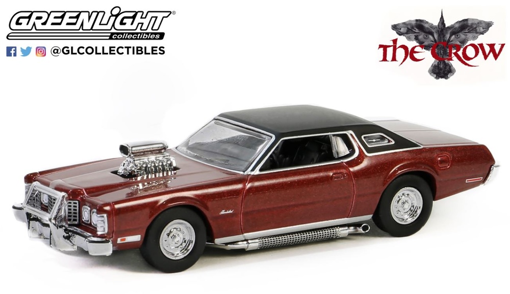 Ford Thunderbird-Movie The Crow (1994) Greenlight 1:64 