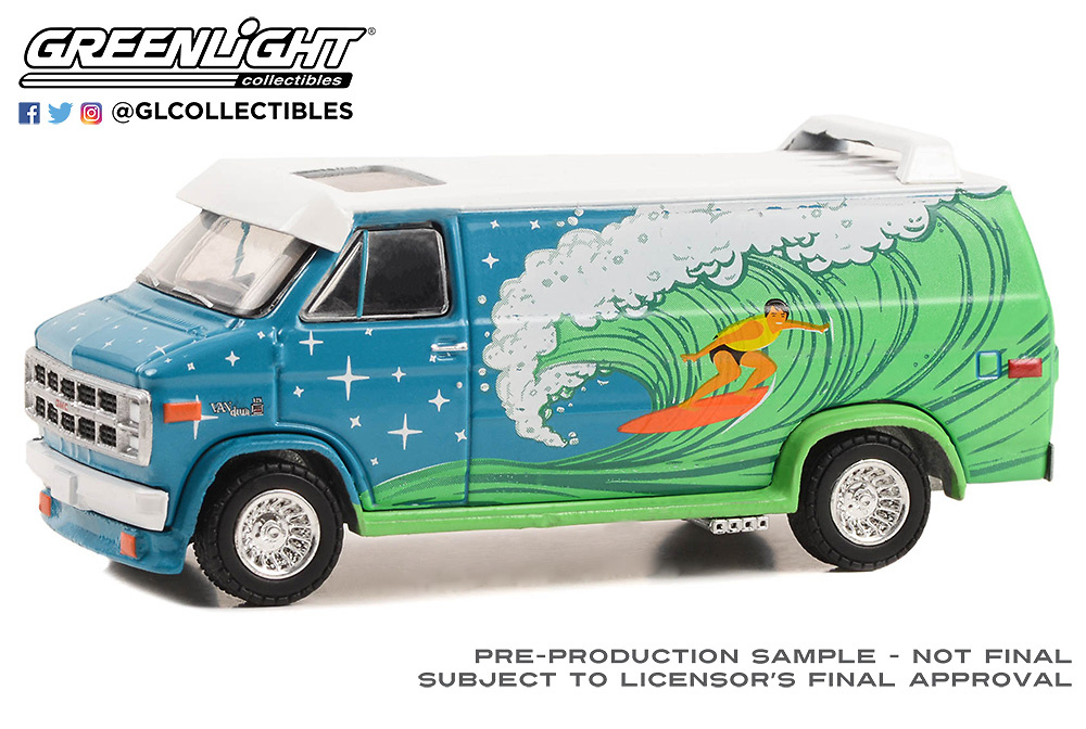 GMC Vandura Custom Van - Surf Decoration (1978) Greenlight 1/64 