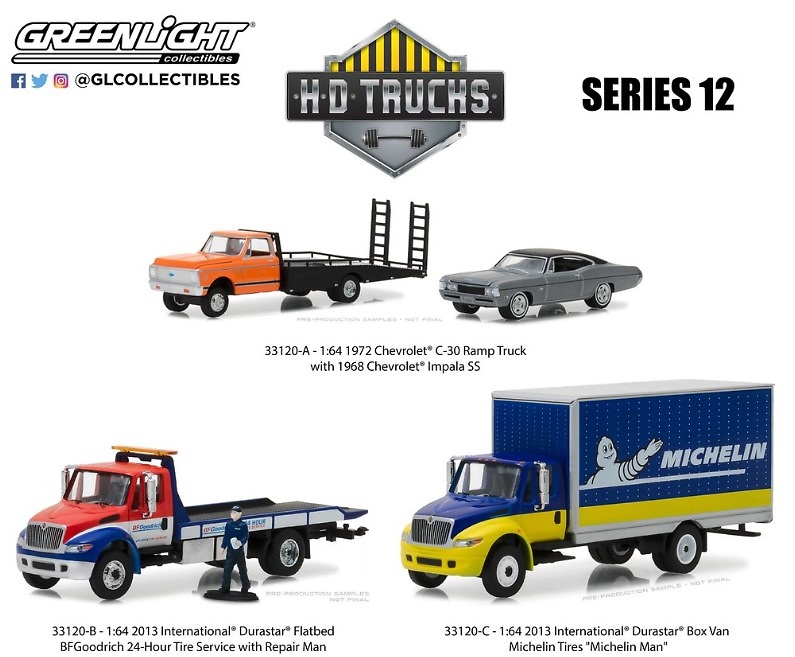 H. D. Trucks serie 12 (2018) Greenlight 1/64 