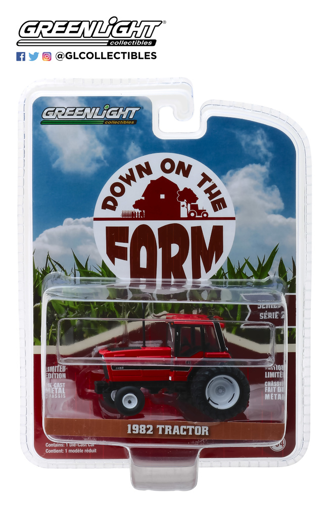 International 3488 Tractor Doble Rueda y Cabina (1982) Greenlight 1:64 