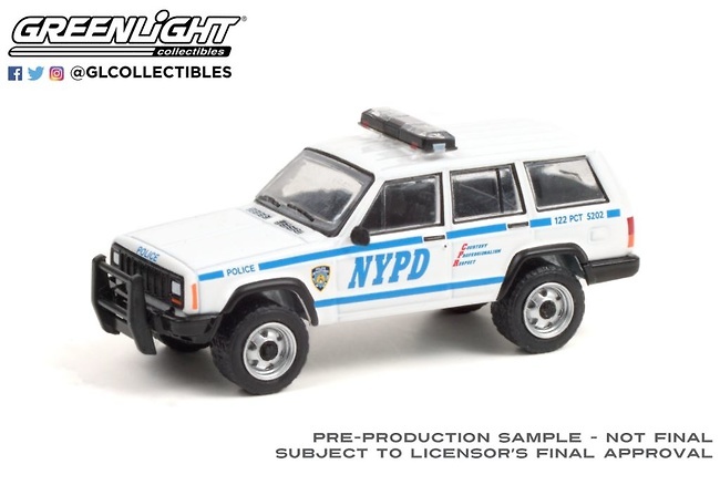 Jeep Cherokee (NYPD) 1997 - Greenlight 1/64 