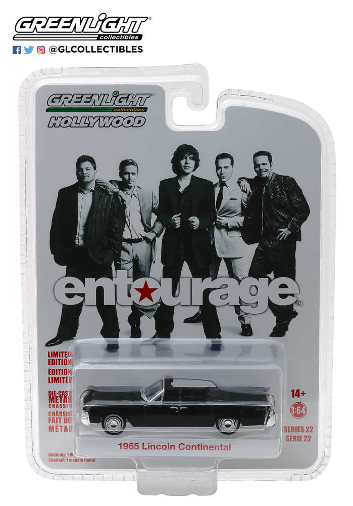 Lincoln Continental Cabrio of 1965 Entourage (2004-2011 TV Series) Greenlight 1:64 