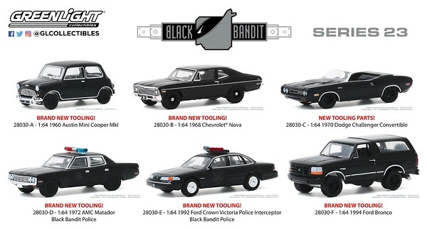 Lote Black Bandit Serie 23 Greenlight 1/64 