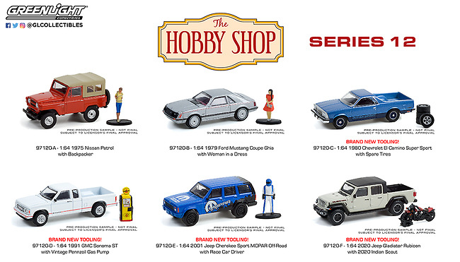 Lot The Hobby Shop Series 12 Greenlight 1:64 