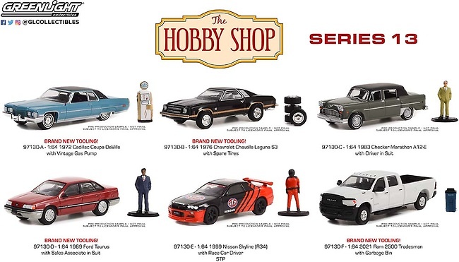 Lote The Hobby Shop Series 13 Greenlight 1/64 