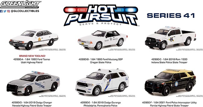 Lot of Hot Pursuit Series 41 Greenlight 1:64 