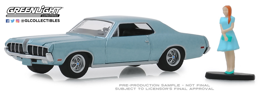 Mercury Cougar with Woman in Dress (1970) Greenlight 1:64 