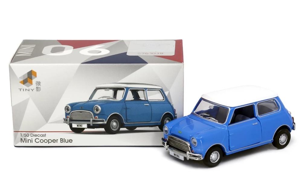 Mini Cooper Blue Tiny City - ATC66174 - scale 1/50 