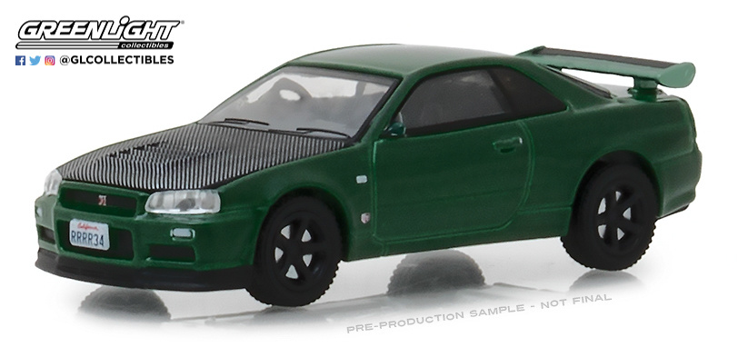 Nissan Skyline GT-R -R34 (2000) Greenlight 1:64 