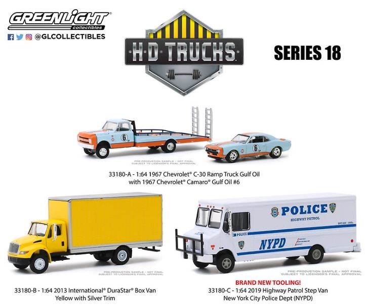 Pack H.D. Trucks Series 18 Greenlight 1:64