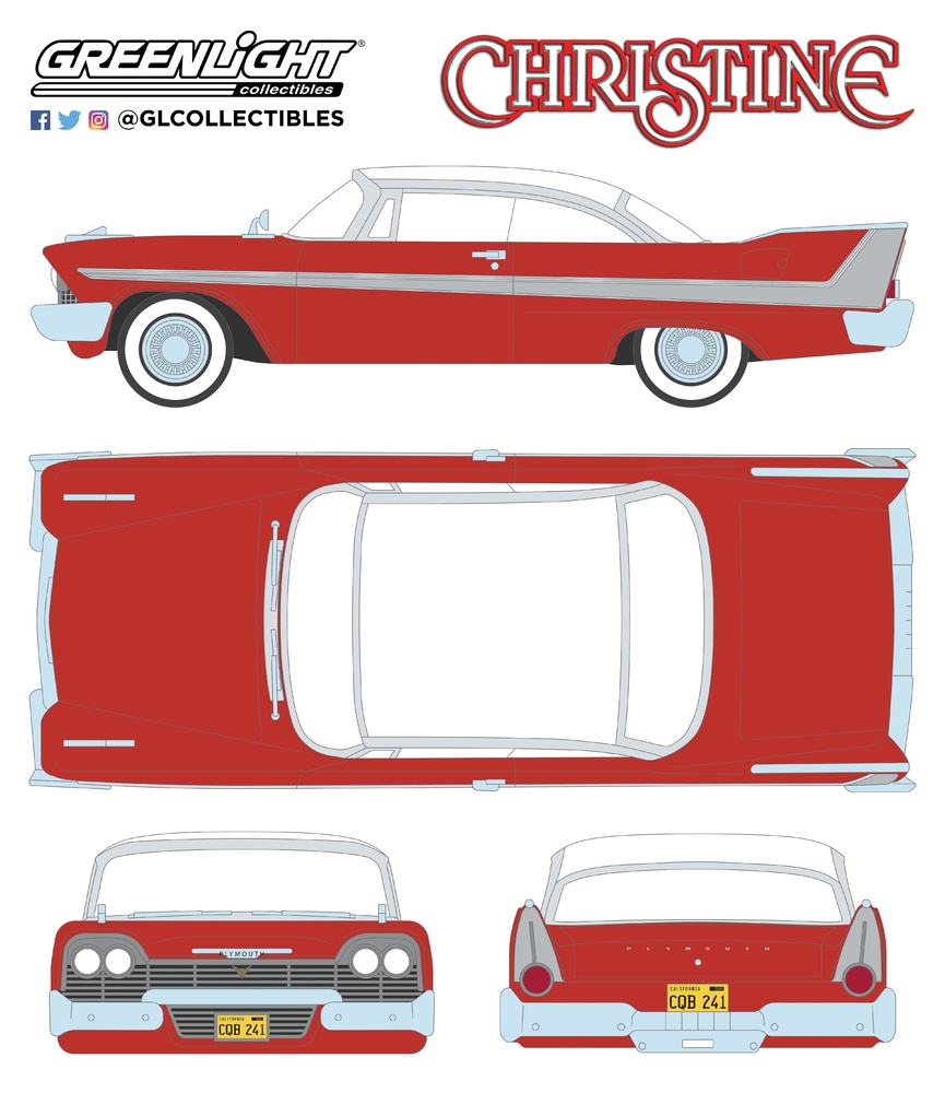 1958 Plymouth Fury - Christine Greenlight 1/24 84071 