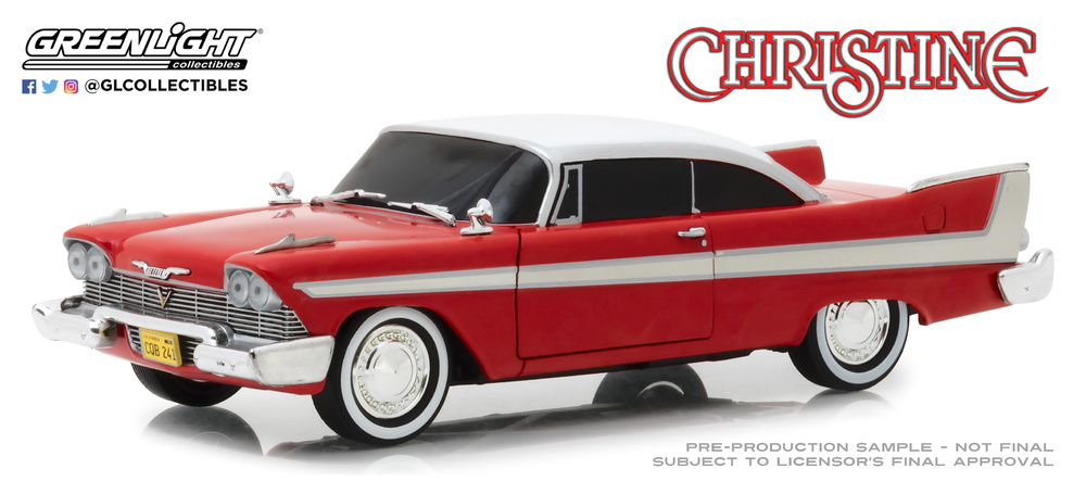 1:24 Christine (1983) - 1958 Plymouth Fury (Evil Version with Blacked Out Windows) Greenlight 84082 