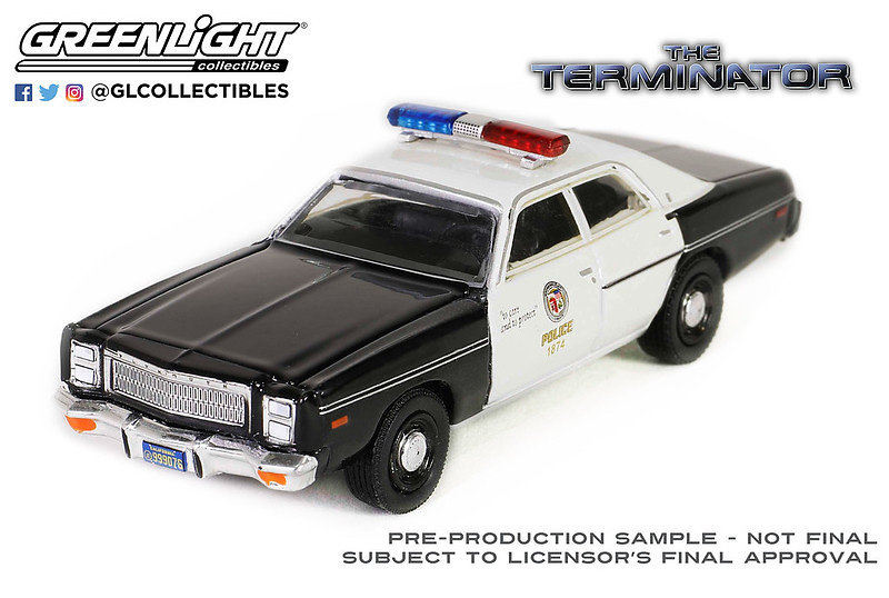 Plymouth Fury Metropolitan Police - The Terminator (1984) Greenlight 1/64 