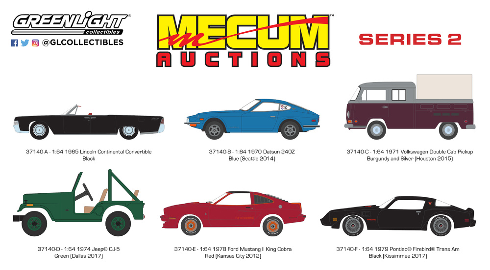 Mecum Auctions serie 2 Greenlight 37140 1/64 