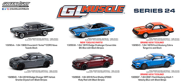 Lote GL Muscle Series 24 Greenlight 1/64 