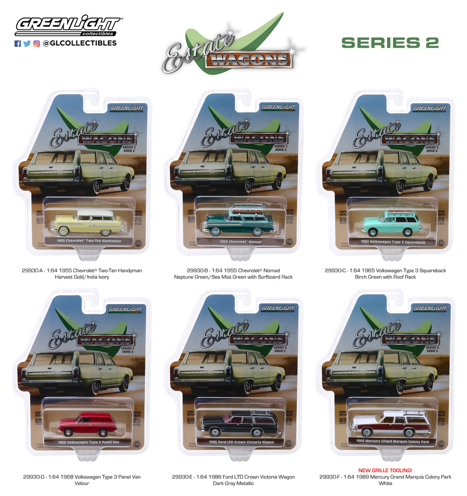 State Wagons serie 3 () Greenlight 1/64 