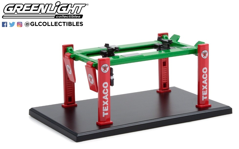 Texaco Auto Body Shop - Four-Post Lifts Series 2 Greenlight 1/64 