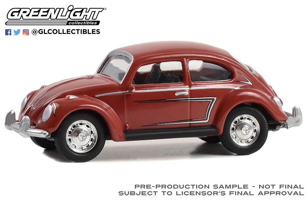 Volkswagen Beetle - Ruby Red Classic Greenlight 1/64 