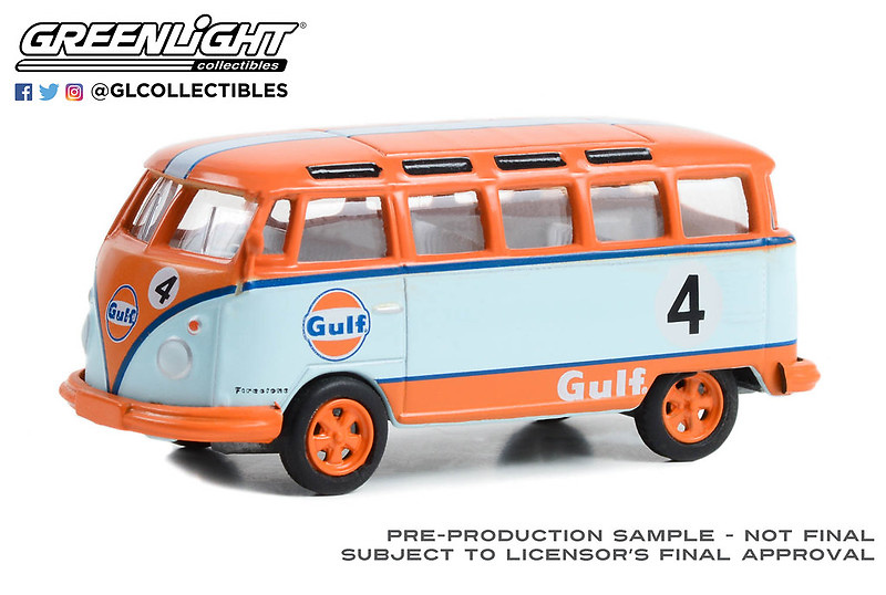 Volkswagen Samba Bus - Gulf Oil (1964) Greenlight 1/64 