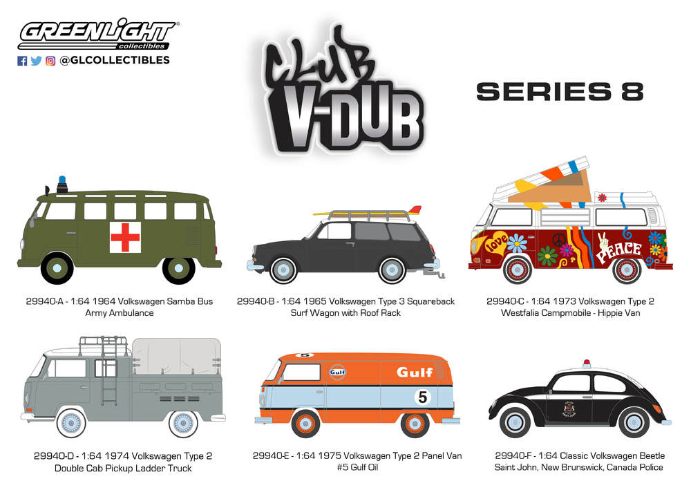 Club Vee-Dub serie 8 (2019) Greenlight 29940 1/64 