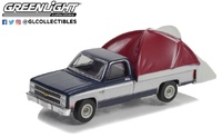 Chevrolet C-10 Silverado with Modern Truck Bed Tent The Great Outdoors Series 2 Greenlight 1:64