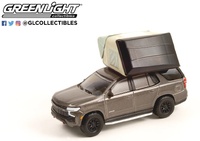 Chevrolet Tahoe Z71 with Modern Truck Bed Tent The Great Outdoors Series 1 Greenlight 1:64