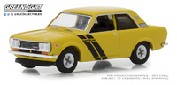 Datsun 510 Trans-am "Sahari Gold Poly with Black Stripes" (1972) Tokio Torque Greenlight 1:64