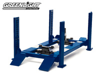 Four Post Lift - Blue Greenlight Greenlight 1:18