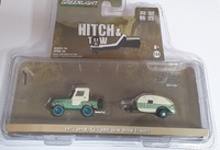 Jeep CJ-5 Half-Cab and Teardrop Trailer (1972) Greenmachine 1:64