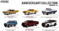 Lot of 6 cars Anniversay Collection 14 Greenlight 1/64