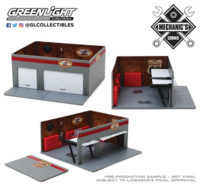 Mechanic's Corner Series 6 - Weekend Workshop Busted Knuckle Garage Solid Pack Greenlight 1:64