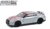 Nissan GT-R (R35) - Pearl White with Red Stripe - GT-R 50th Anniversary Collection 13 Greenlight escala 1/64