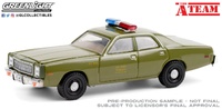 Plymouth Fury U.S. Army Police - A Team Greenlight 1/64