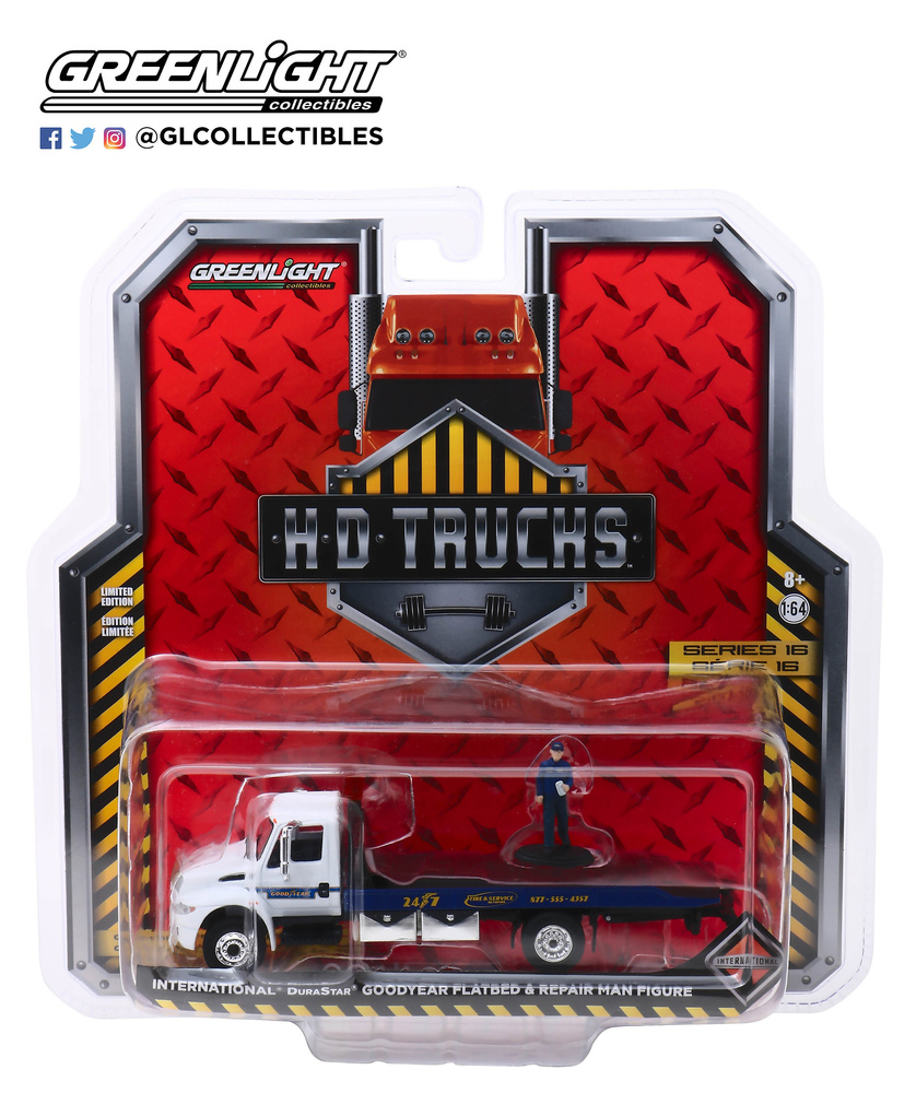 Camión Durastar con rampa y figura de mecánico 