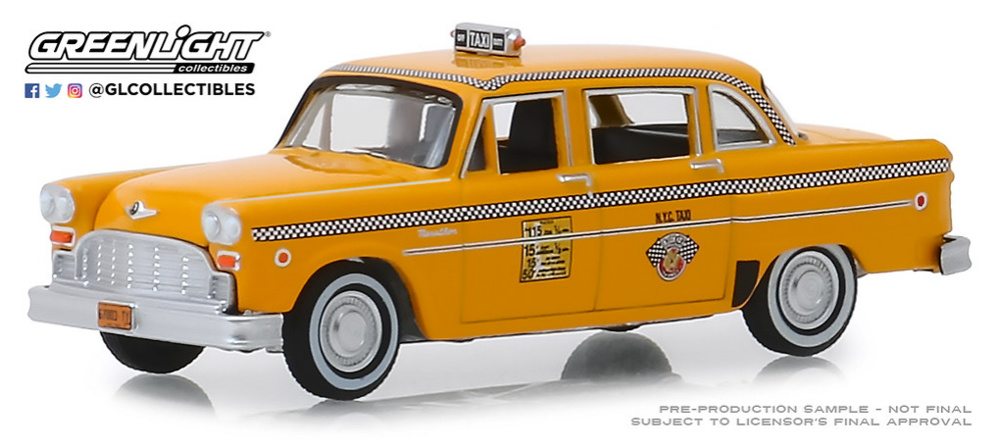 Checker Motors Marathon A11 N.Y.C. Taxi (1981) Greenlight 1/64 